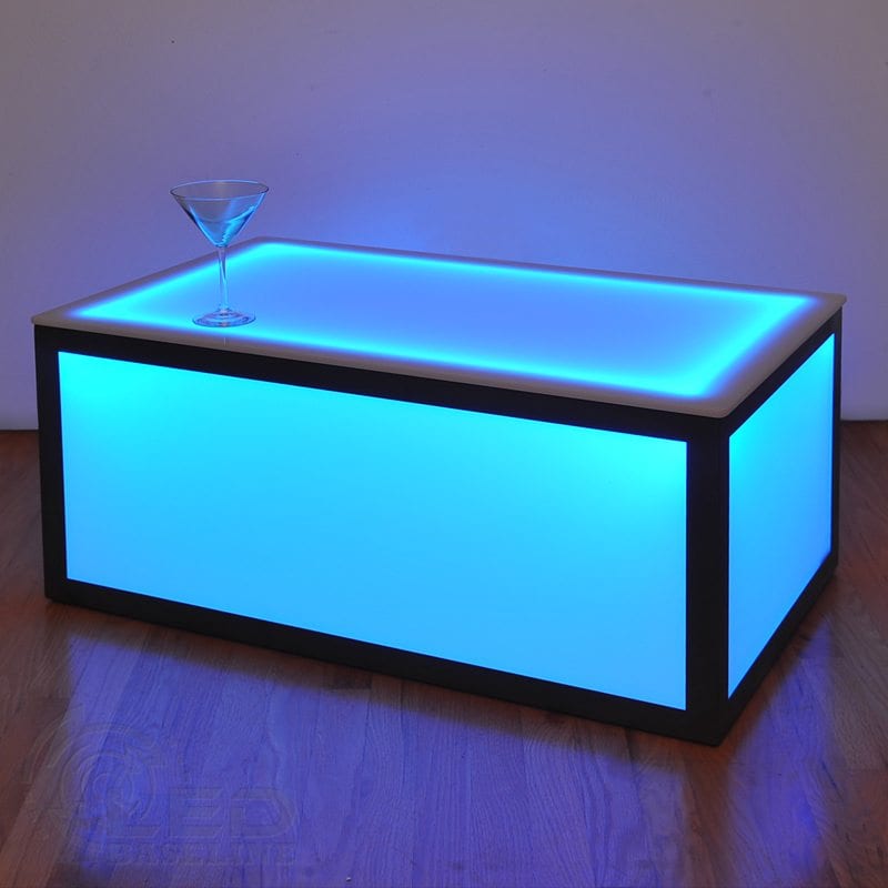 light up coffee table cube