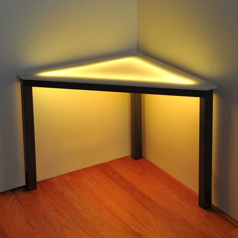 led light table only lit in one corner